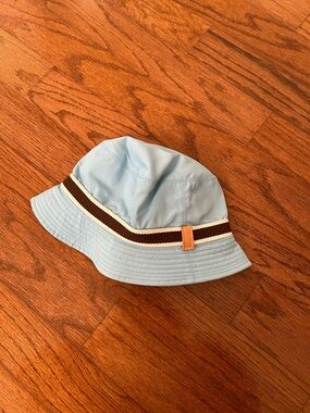 Coach Light Blue Bucket Hat with Signature Lining